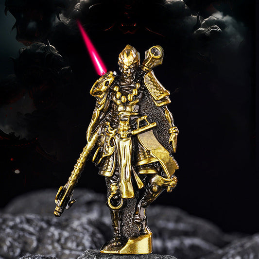 Black Myth Wukong Windproof Red Flame Inflatable Lighter