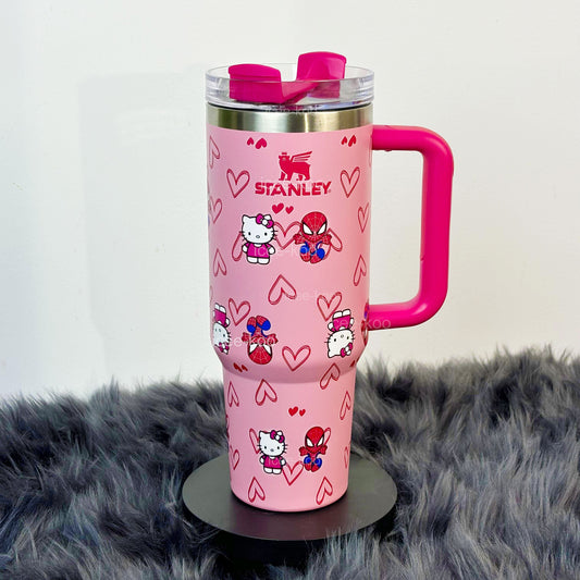 40oz Spidey and Kitty Tumbler 🚢Free Shipping🚢