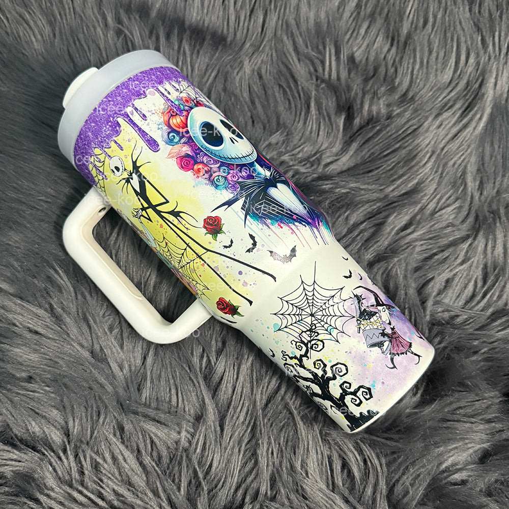Sally x Jack Skellington 40oz Tumbler 🚢Free Shipping🚢