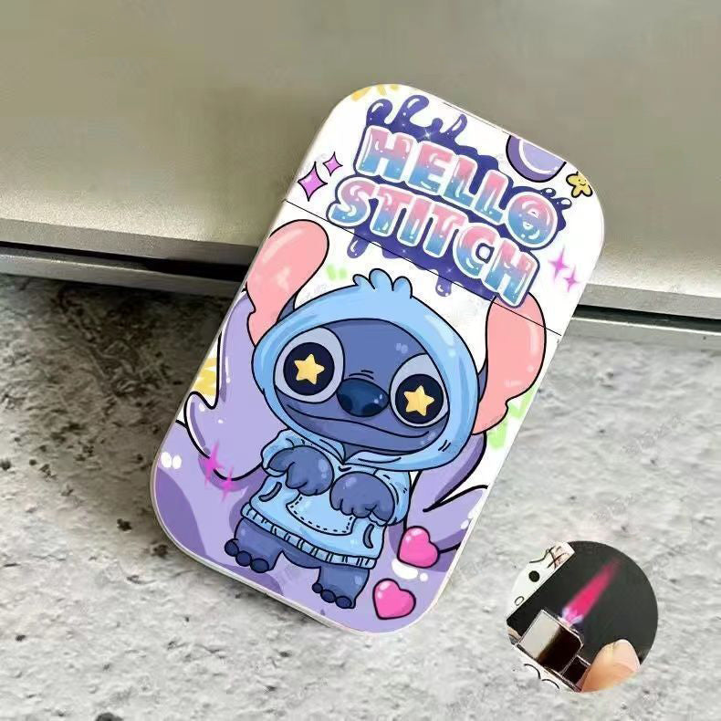 Cute Pink Flame Windproof Inflatable Lighter