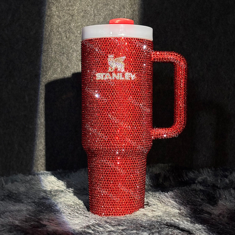 40oz Dr Tumbler Studded With Diamonds 🚢Free Shipping🚢