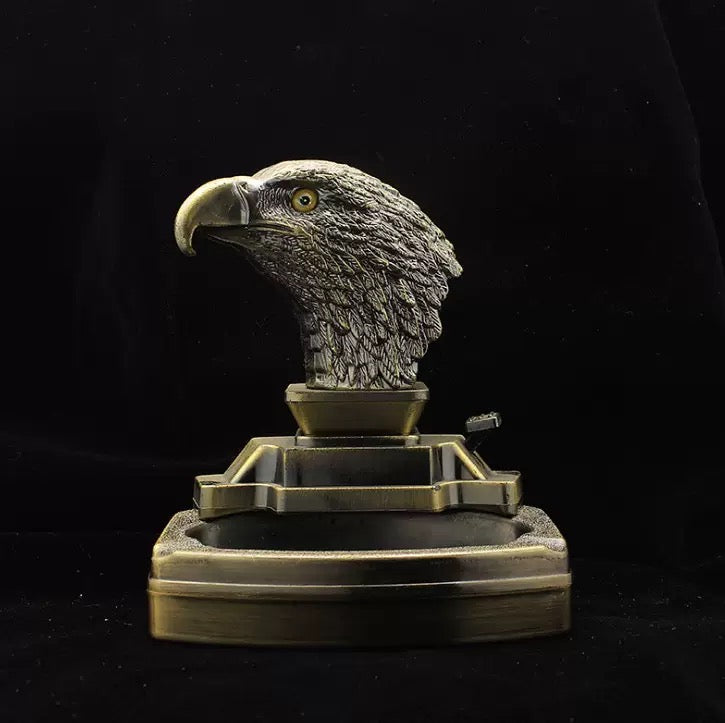 Ghost Head Ashtray with Lighter