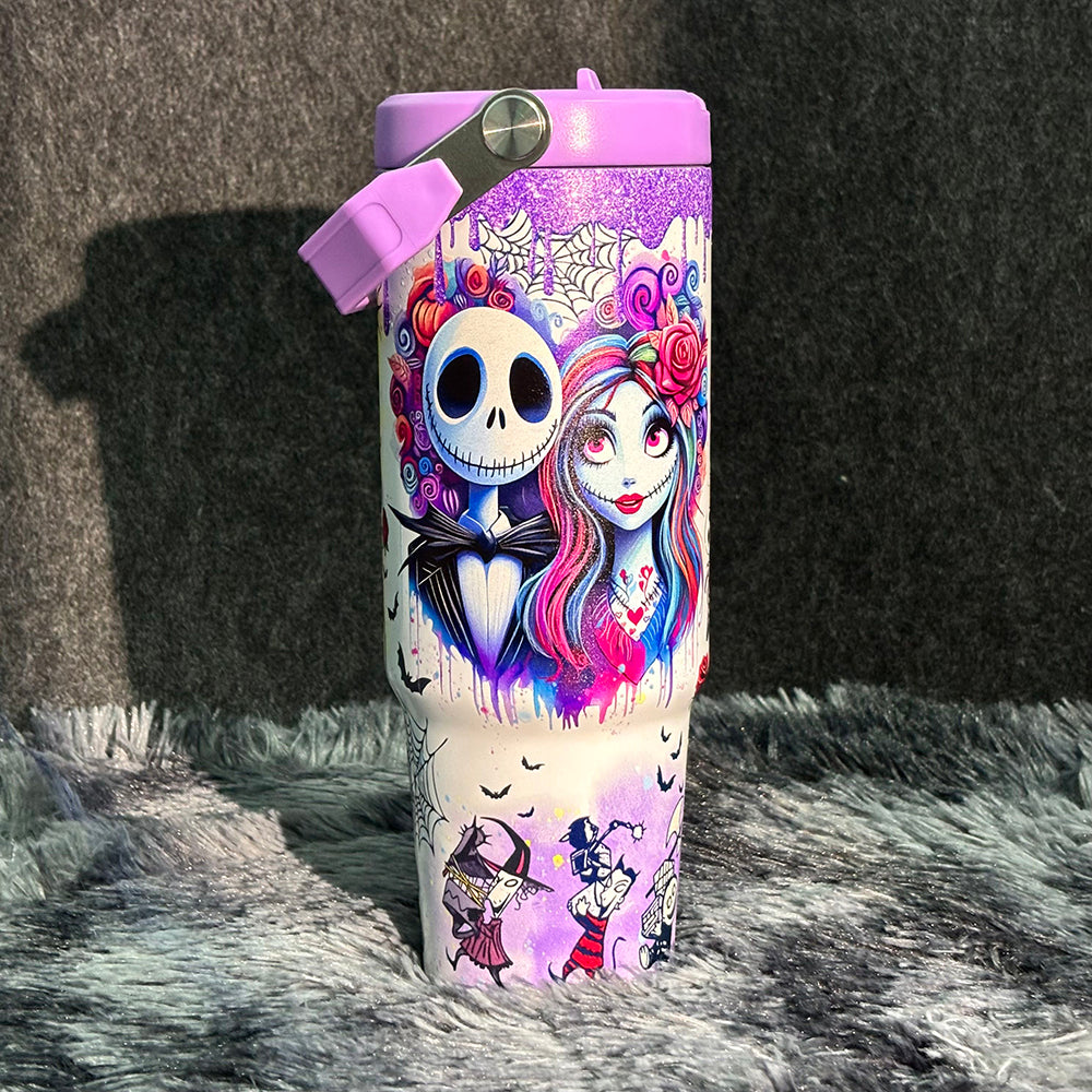 Sally x Jack Skellington 40oz Tumbler 🚢Free Shipping🚢