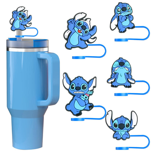 5Pcs Stitch Straw Cover